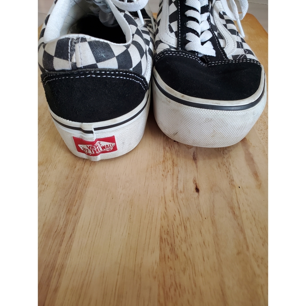 Vans Old Skool Black White Checkered Platf… - Picture 6 of 7